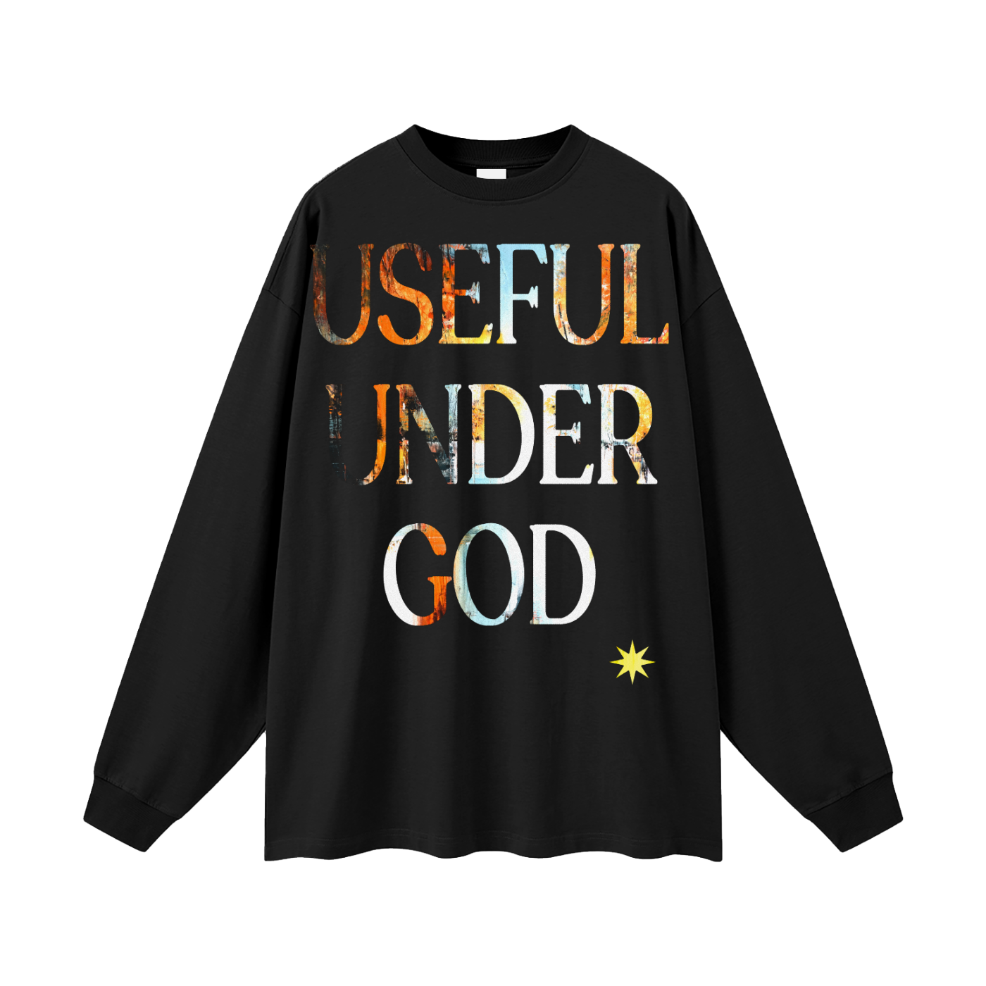 Useful Under God Long Sleeve Tee | Christian Streetwear Graphic Tee | Nexus Luxora
