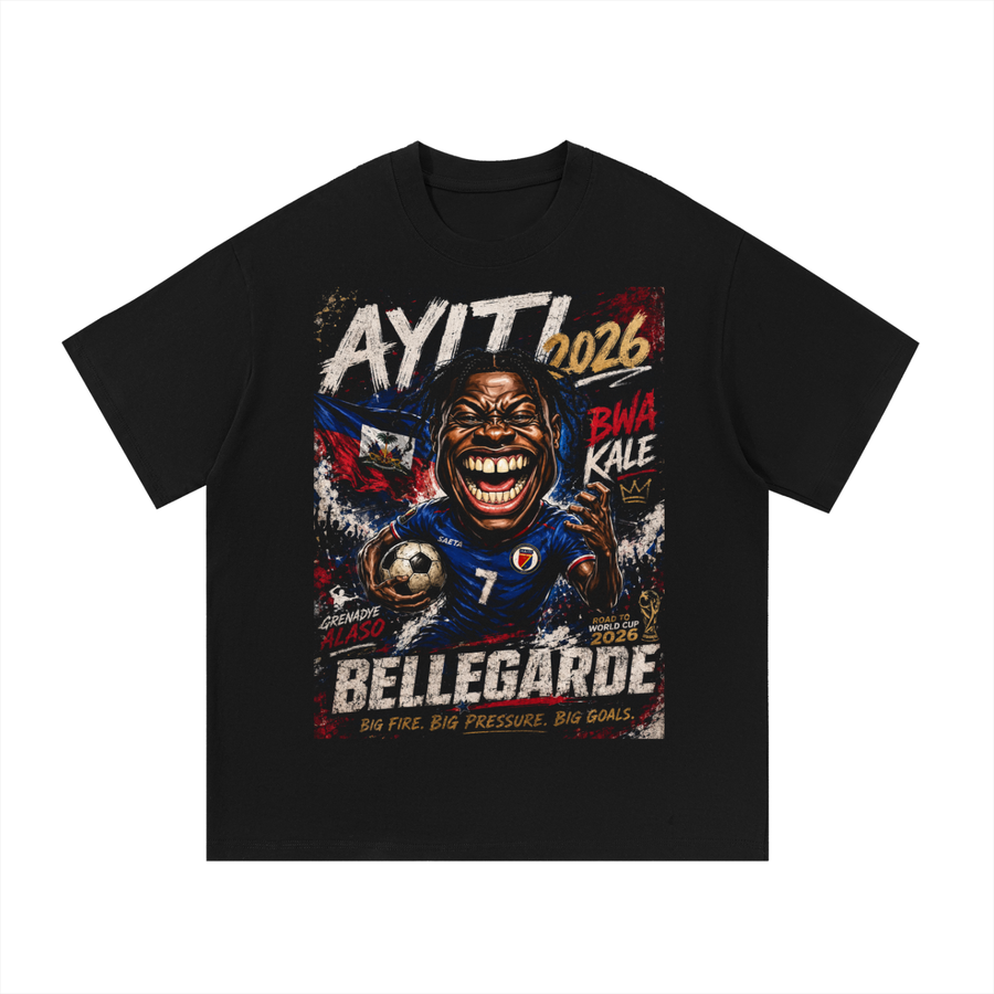 Ayiti Bwa Kale 2026 — Bellegarde Heritage Tee | Haiti World Cup Shirt